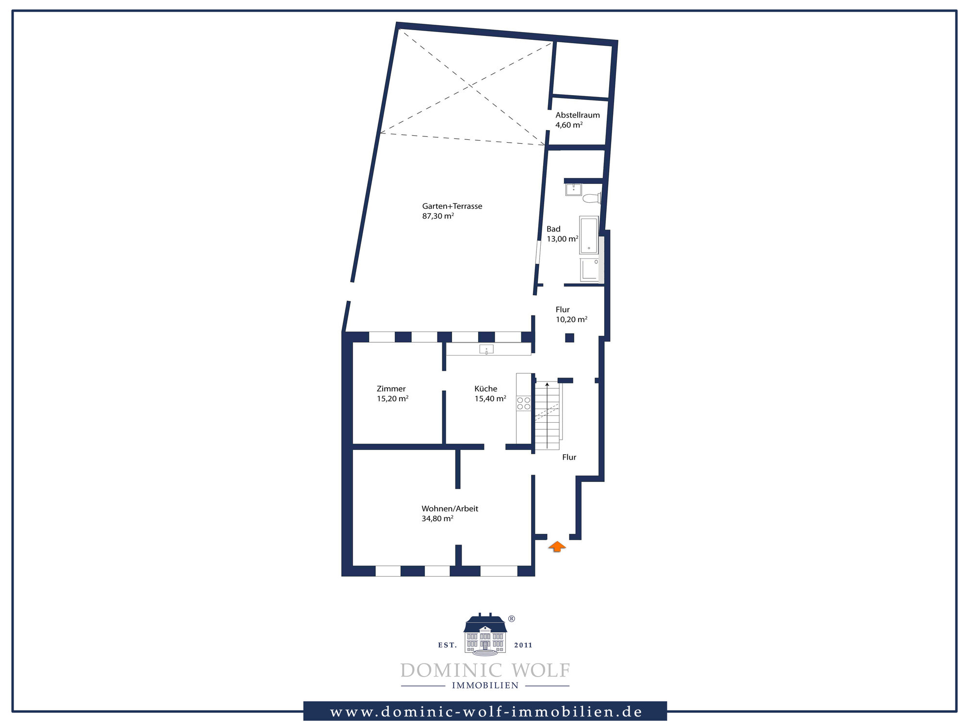 Terrassenwohnung zum Kauf 140.000 € 2 Zimmer 88,6 m²<br/>Wohnfläche Dassow Dassow 23942