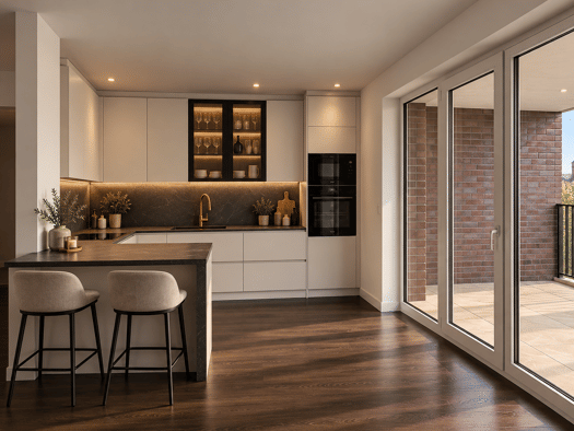 Wohnung zum Kauf - Erstbezug provisionsfrei 760.000 € 3 Zimmer 91,2 m² Geschoss 1/3 frei ab 01.12.2026 Gaehtjestraße 15 Eckernförde 24340