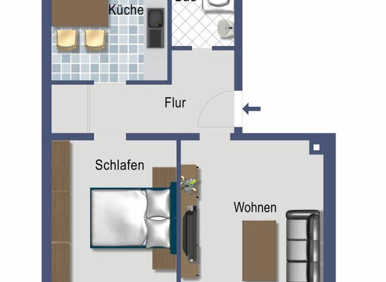 Wohnung zum Kauf provisionsfrei 202.840 € 2 Zimmer 62,7 m² 3. Geschoss Vennhausen Düsseldorf 40627