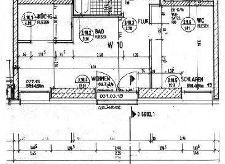 Wohnung zum Kauf 87.000 € 2 Zimmer 39,4 m² 5. Geschoss Leipziger Str. 113 Böhlitz-Ehrenberg Leipzig 04178