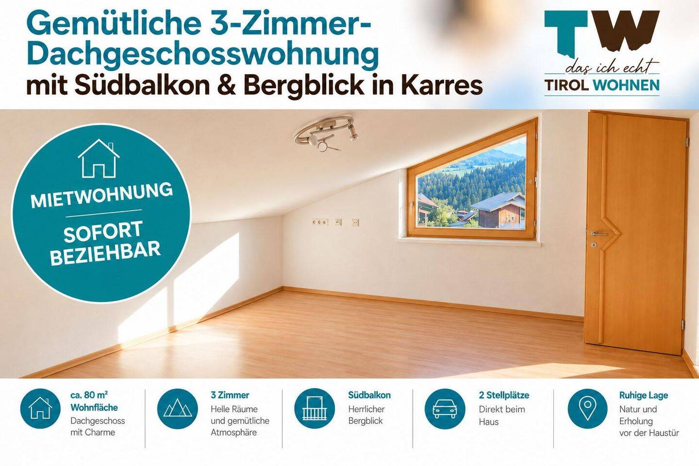 Wohnung zur Miete in Telfs