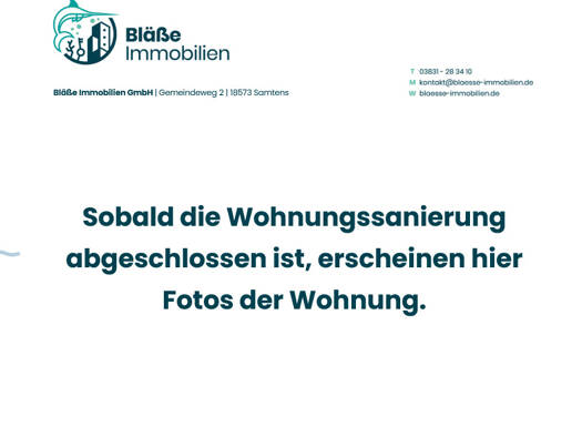 Wohnung zur Miete 400 € 3 Zimmer 61,6 m² 1. Geschoss Gustow Gustow 18574