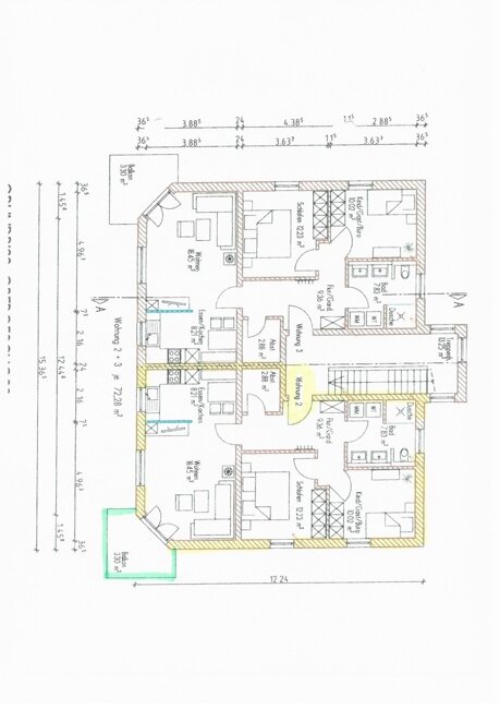 Wohnung zur Miete 870 € 3 Zimmer 72,3 m²<br/>Wohnfläche 1.<br/>Geschoss 01.03.2025<br/>Verfügbarkeit Bad Füssing Bad Füssing 94072