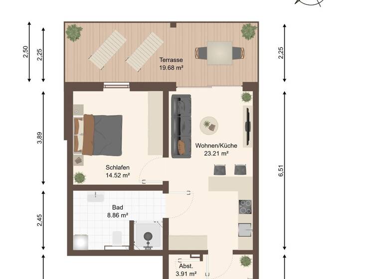Wohnung zum Kauf 243.357 € 2 Zimmer 64 m² Wolmirstedt 39326