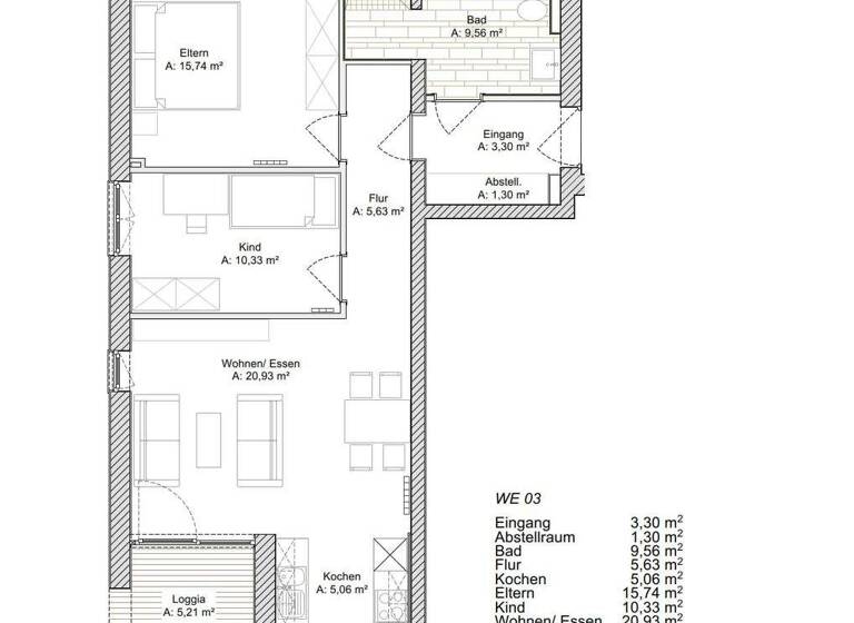 Wohnung zur Miete 958 € 3 Zimmer 73,2 m² EG Niederfeldstraße 75 Harleshausen Kassel 34128