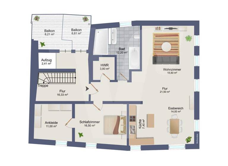 Wohnung zum Kauf 539.000 € 3 Zimmer 108,6 m² Nördlingen 86720