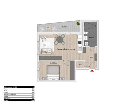 Studio zum Kauf - Neubau provisionsfrei 345.000 € 2 Zimmer 62,9 m² 1. Geschoss frei ab 01.03.2027 Siegelsbach 74936