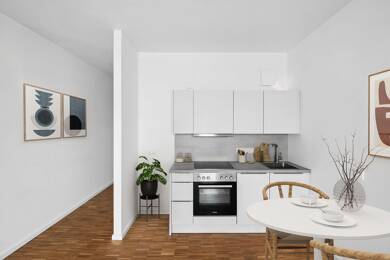 Wohnung zur Miete - Neubau 845 € 1 Zimmer 34,7 m² 6. Geschoss frei ab sofort Lisa-Fittko-Straße 11 Moabit Berlin 10557