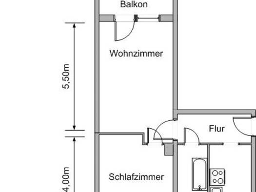 Wohnung zur Miete 300 € 2 Zimmer 49 m² Schulstraße 15 f Lichtenstein Lichtenstein 09350