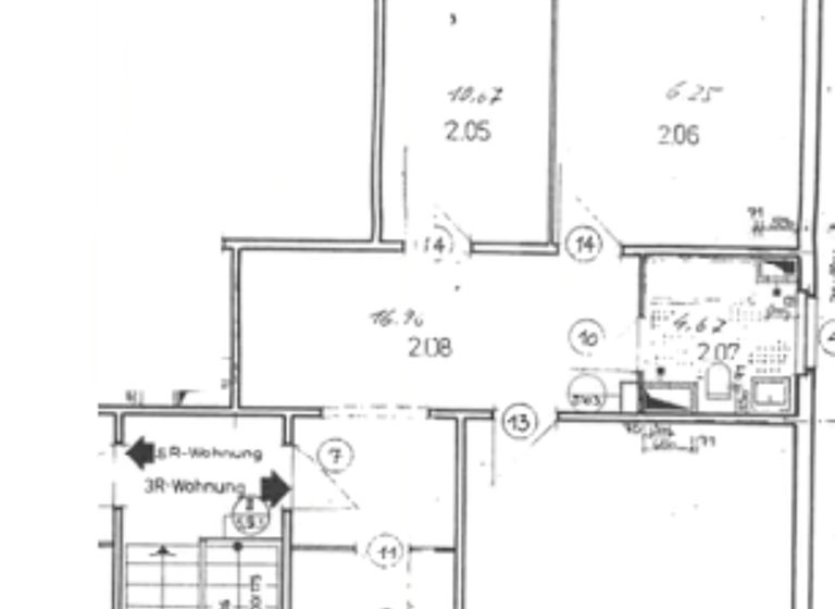 Wohnung zur Miete 890 € 3 Zimmer 83 m² 1. Geschoss Heidmühlenstraße 19 Katharinenviertel Neubrandenburg 17033