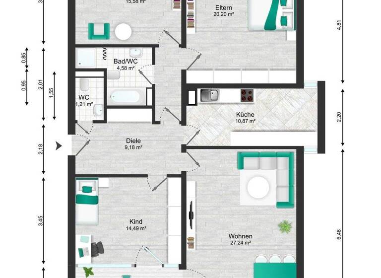 Studio zum Kauf 330.000 € 4 Zimmer 110 m² 1. Geschoss Friedrichsdorf 61381