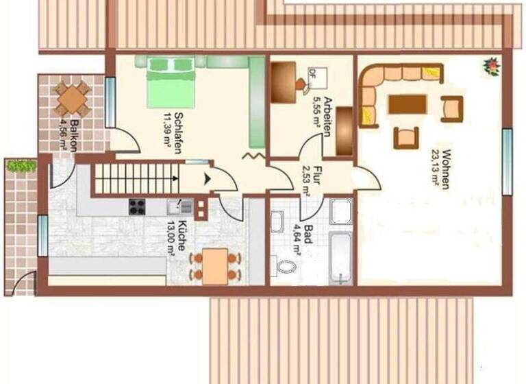 Wohnung zur Miete 850 € 3 Zimmer 63 m² 1. Geschoss frei ab 01.06.2026 Neuweiler Weil im Schönbuch 71093