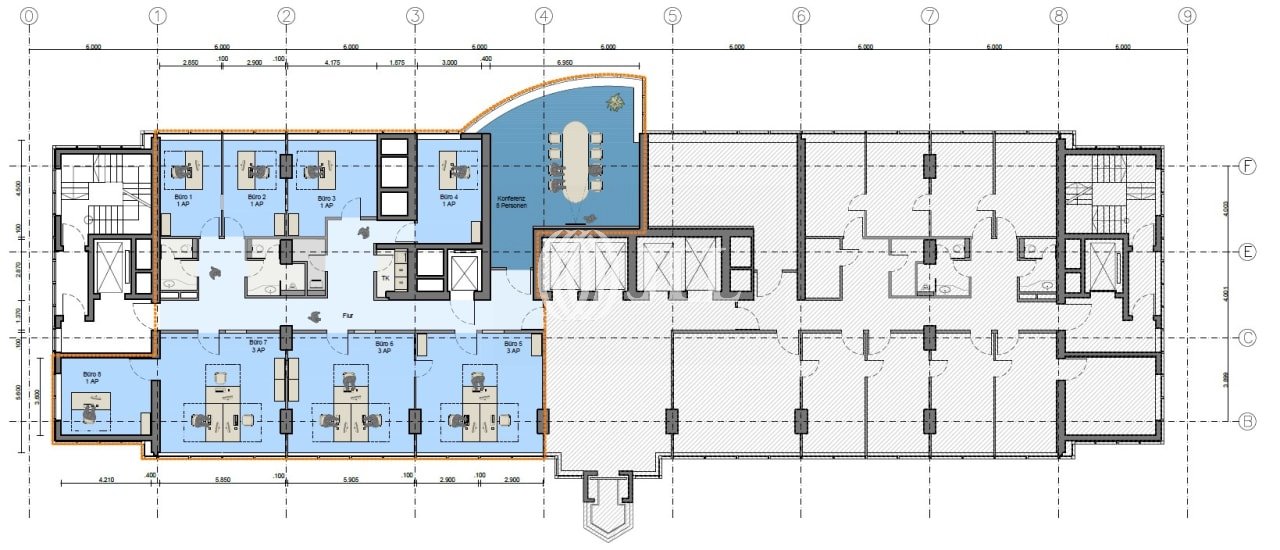 Bürofläche zur Miete 22 € 850 m²<br/>Bürofläche ab 305 m²<br/>Teilbarkeit Eckenheim Frankfurt am Main 60318