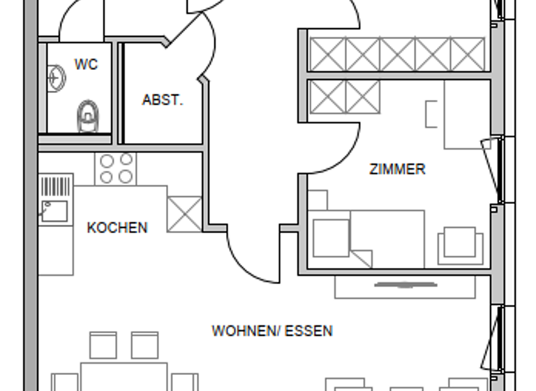 Wohnung zur Miete 1.075 € 3 Zimmer 88,9 m² 1. Geschoss frei ab 01.06.2026 Martin-Luther-Straße 4 Buchloe 86807