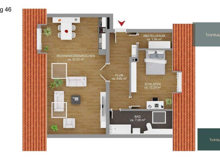 Wohnung zur Miete 1.165 € 2 Zimmer 68,6 m² EG Garmisch Garmisch-Partenkirchen 82467