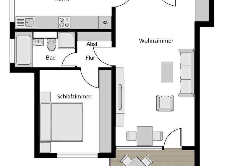 Wohnung zum Kauf 149.000 € 2,5 Zimmer 69 m²<br/>Wohnfläche 3.<br/>Geschoss Stiepel Bochum 44797