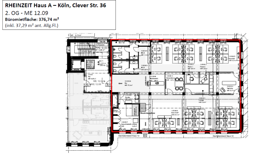 Bürofläche zur Miete provisionsfrei 450 € 8 m²<br/>Bürofläche Mevissenstraße Neustadt - Nord Köln 50668