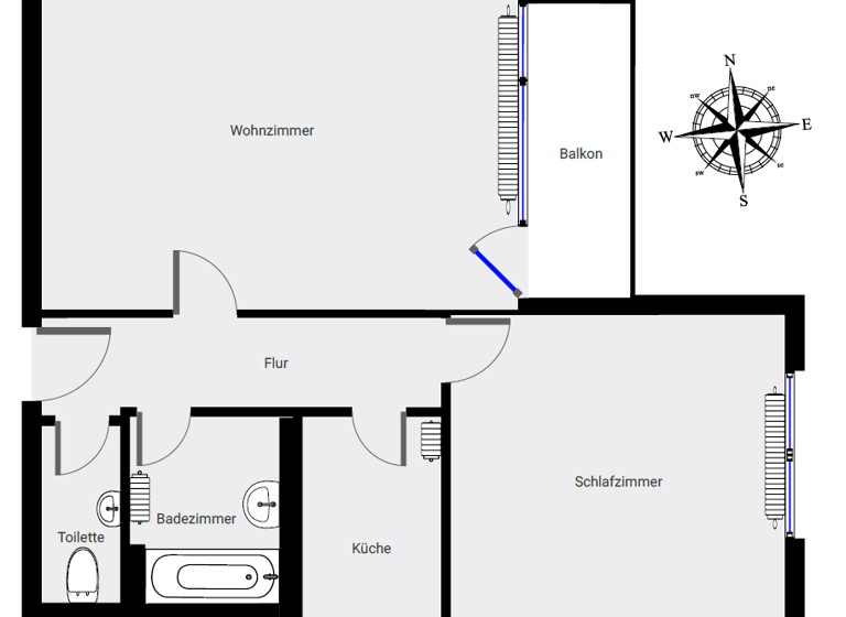 Wohnung zur Miete 678 € 2 Zimmer 61,5 m² 3. Geschoss frei ab 20.04.2026 Ewald-Kluge-Str. 2 Ingolstadt 85057