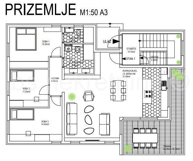 Wohnung zum Kauf 500.000 € 3 Zimmer 120 m²<br/>Wohnfläche 2.<br/>Geschoss Rogoznica