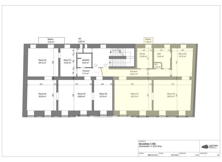 Wohnung zur Miete 1.096 € 3 Zimmer 137 m² 1. Geschoss Sankt Leonhard Graz 8010