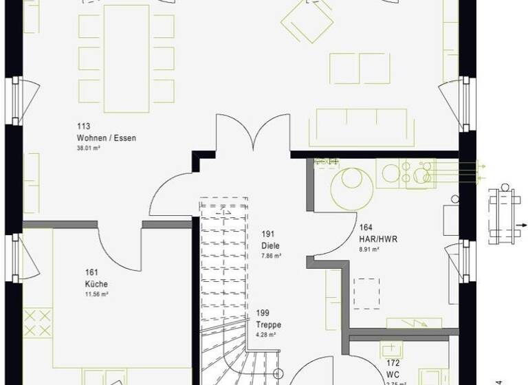 Einfamilienhaus zum Kauf 503.356 € 5 Zimmer 143 m² 570 m² Grundstück Altfraunhofen 84169