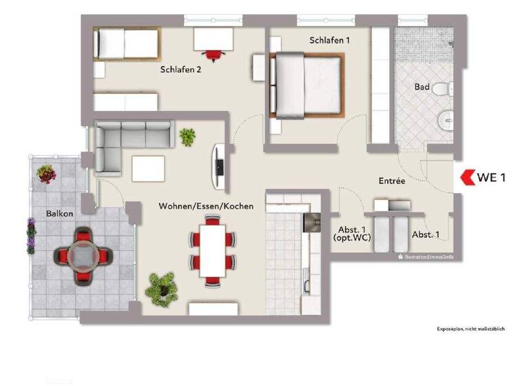 Wohnung zum Kauf - Erstbezug provisionsfrei 412.000 € 3 Zimmer 97 m² Meschede 59872