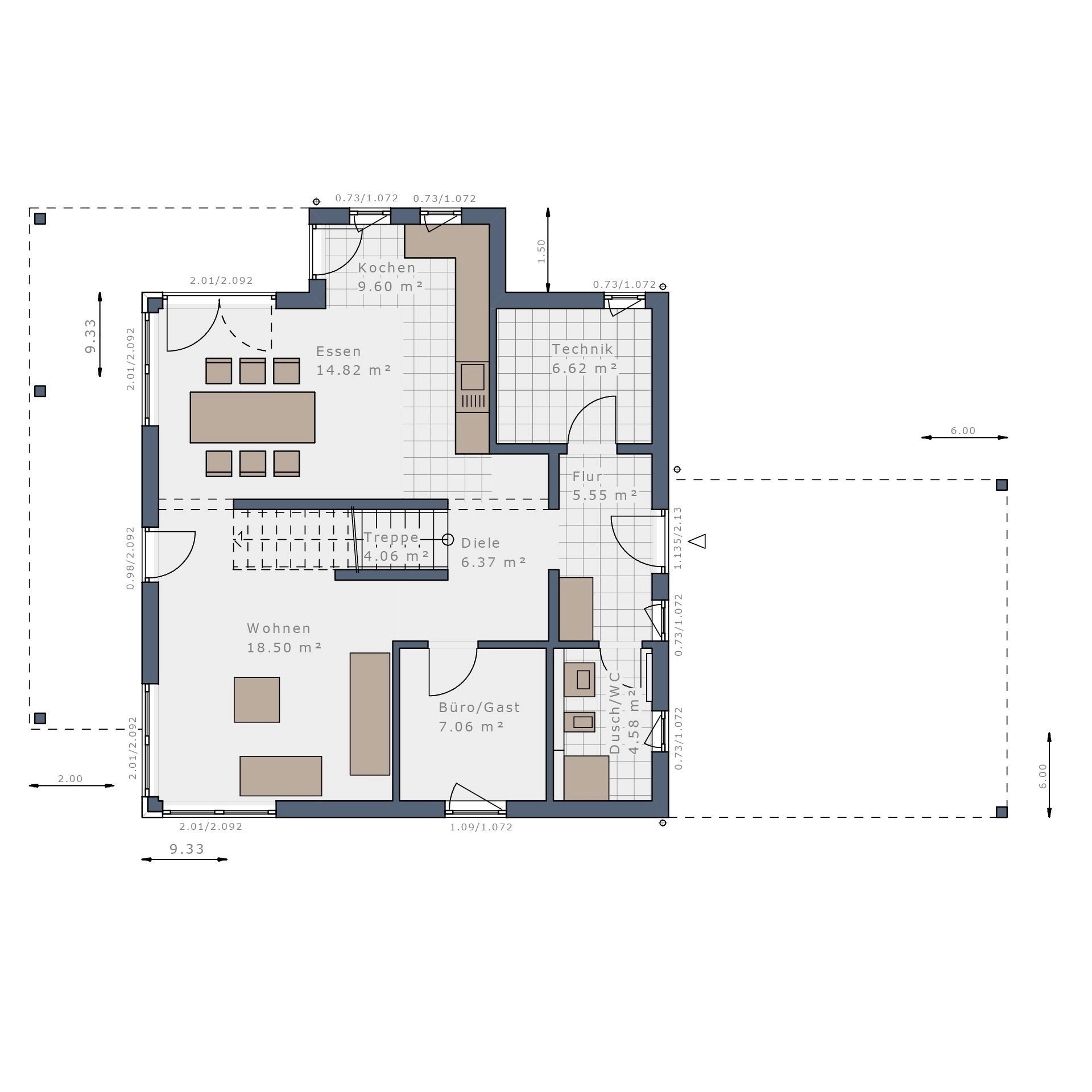 Einfamilienhaus zum Kauf provisionsfrei 472.125 € 6 Zimmer 150 m²<br/>Wohnfläche 605 m²<br/>Grundstück Adelsheim Adelsheim 74740