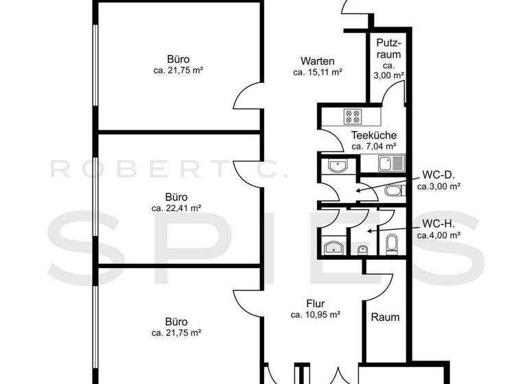Bürofläche zur Miete provisionsfrei 1.365 € 182 m² Bürofläche teilbar ab 182 m² Vegesack Bremen 28755
