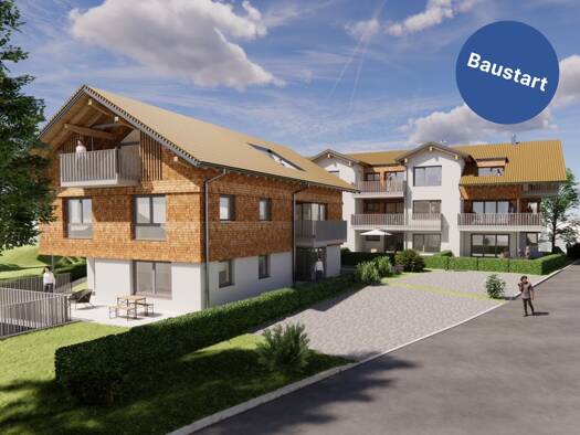 Wohnung zum Kauf - Erstbezug provisionsfrei 410.000 € 2 Zimmer 54 m² EG Oberstaufen Oberstaufen 87534