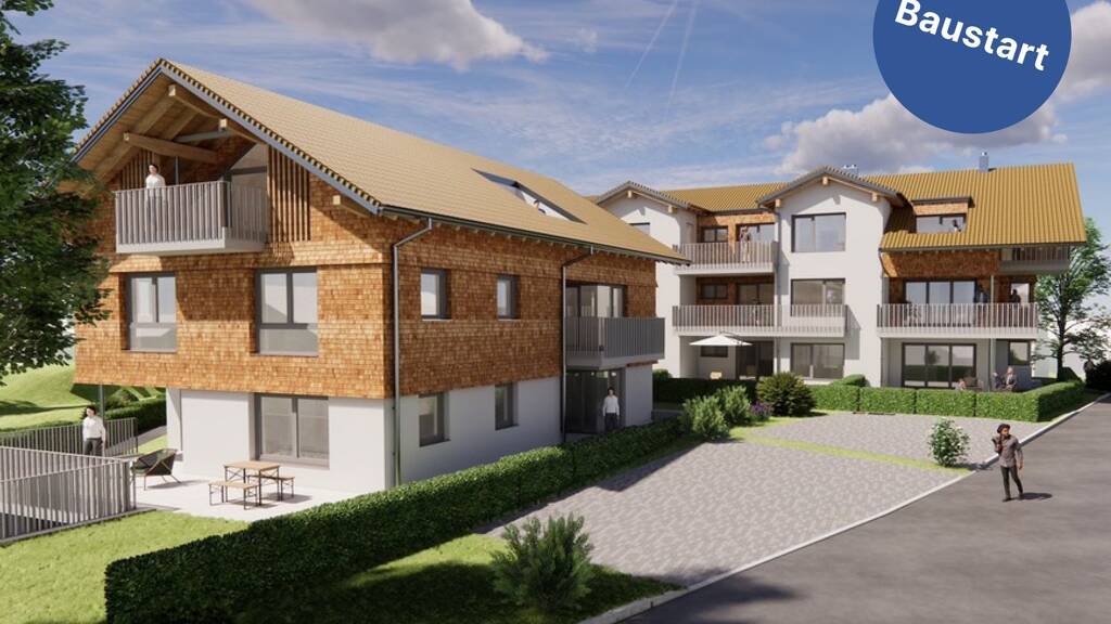 Wohnung zum Kauf - Erstbezug provisionsfrei 410.000 € 2 Zimmer 54 m² EG Oberstaufen 87534