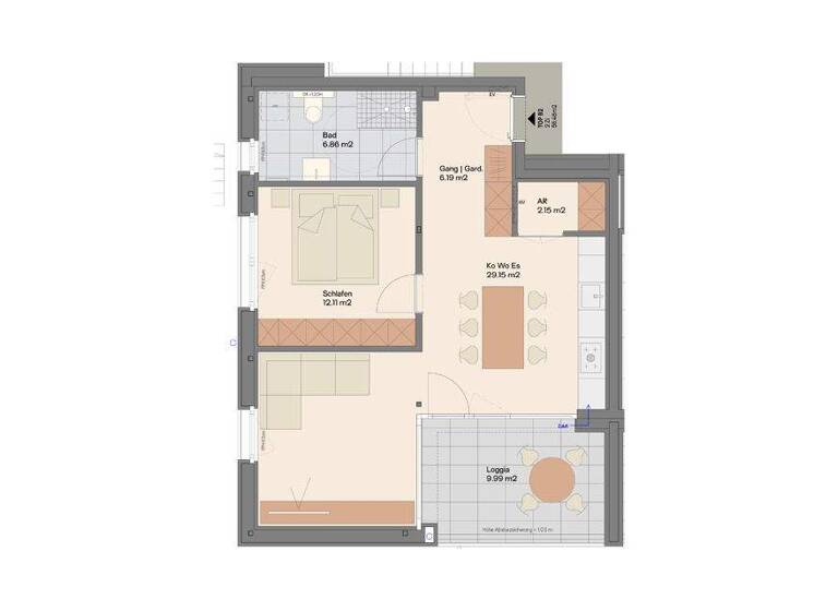Terrassenwohnung zum Kauf - Erstbezug provisionsfrei 379.600 € 2 Zimmer 56,5 m² 1. Geschoss Ziggamweg 212a und 212b St. Gallenkirch 6791