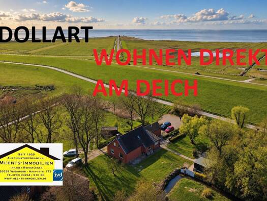 Haus zum Kauf 279.000 € 4 Zimmer 120 m² 1.300 m² Grundstück Pogum Jemgum 26844