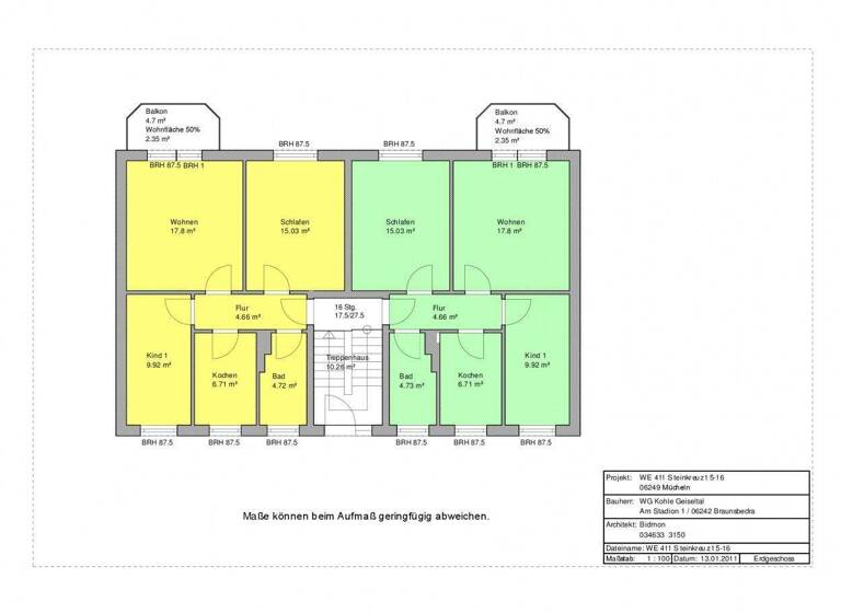 Wohnung zur Miete 420 € 3 Zimmer 60 m² 2. Geschoss frei ab 01.03.2026 Am Steinkreuz 16 Mücheln 06249