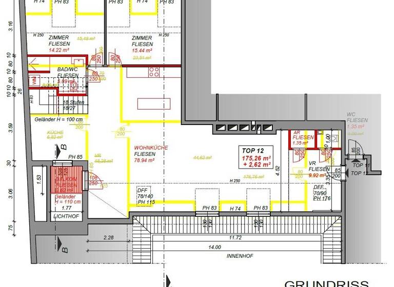 Wohnung zur Miete - Erstbezug 5.000 € 4 Zimmer 175,3 m² Wien,Innere Stadt 1010