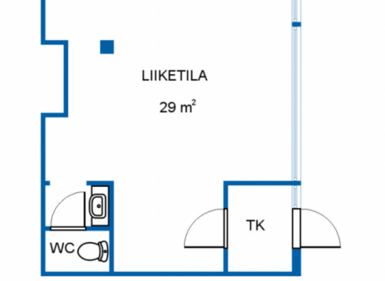Bürofläche zur Miete 500 € Kotka 48100