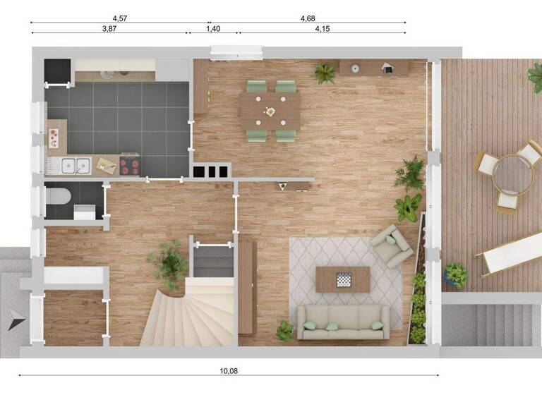 Reihenendhaus zum Kauf 260.000 € 5 Zimmer 120 m² 558 m² Grundstück Rendsburg 24768