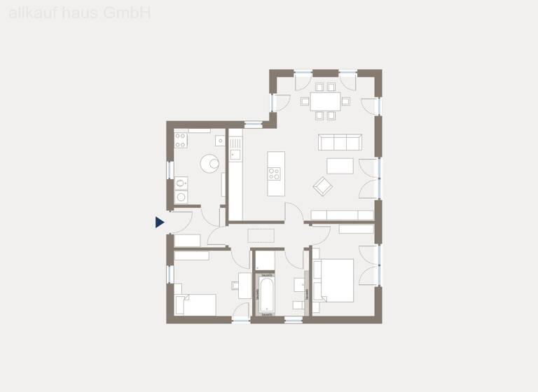 Bungalow zum Kauf - Erstbezug provisionsfrei 375.629 € 3 Zimmer 88,3 m² 479,4 m² Grundstück Auer Moritzburg 01468