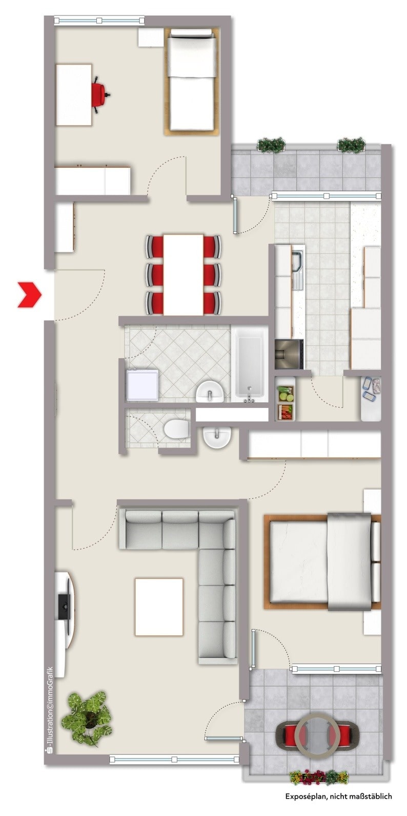 Wohnung zum Kauf provisionsfrei 299.500 € 3,5 Zimmer 89 m²<br/>Wohnfläche 10.<br/>Geschoss ab sofort<br/>Verfügbarkeit Endersbach Weinstadt 71384