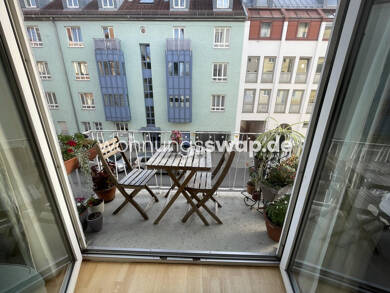 Studio zur Miete Tauschwohnung 1.000 € 3 Zimmer 55 m² 1. Geschoss St. Benno München 80335