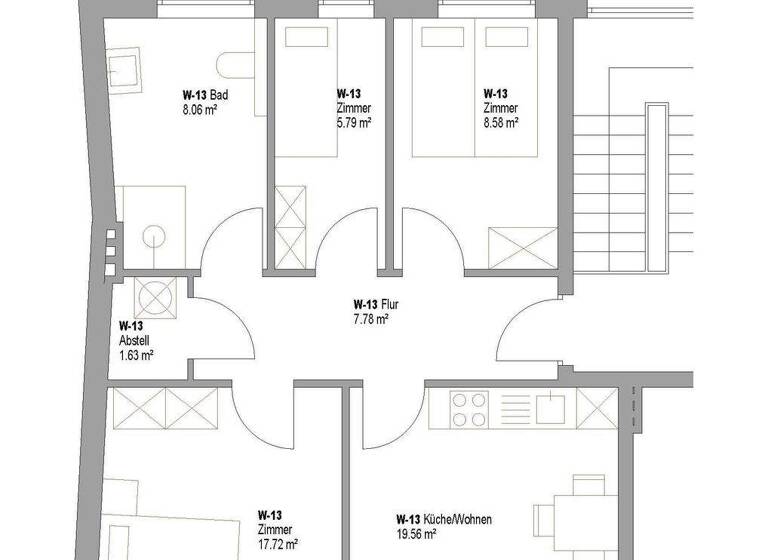 Wohnung zur Miete Wohnen auf Zeit 2.100 € 4 Zimmer 72 m² frei ab sofort Barmbek-Süd Hamburg 22083