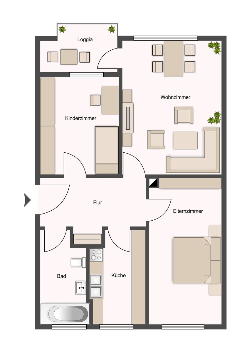 Wohnung zum Kauf 195.000 € 71,8 m²<br/>Wohnfläche 3.<br/>Geschoss 01.12.2024<br/>Verfügbarkeit Berzdorf Wesseling 50389