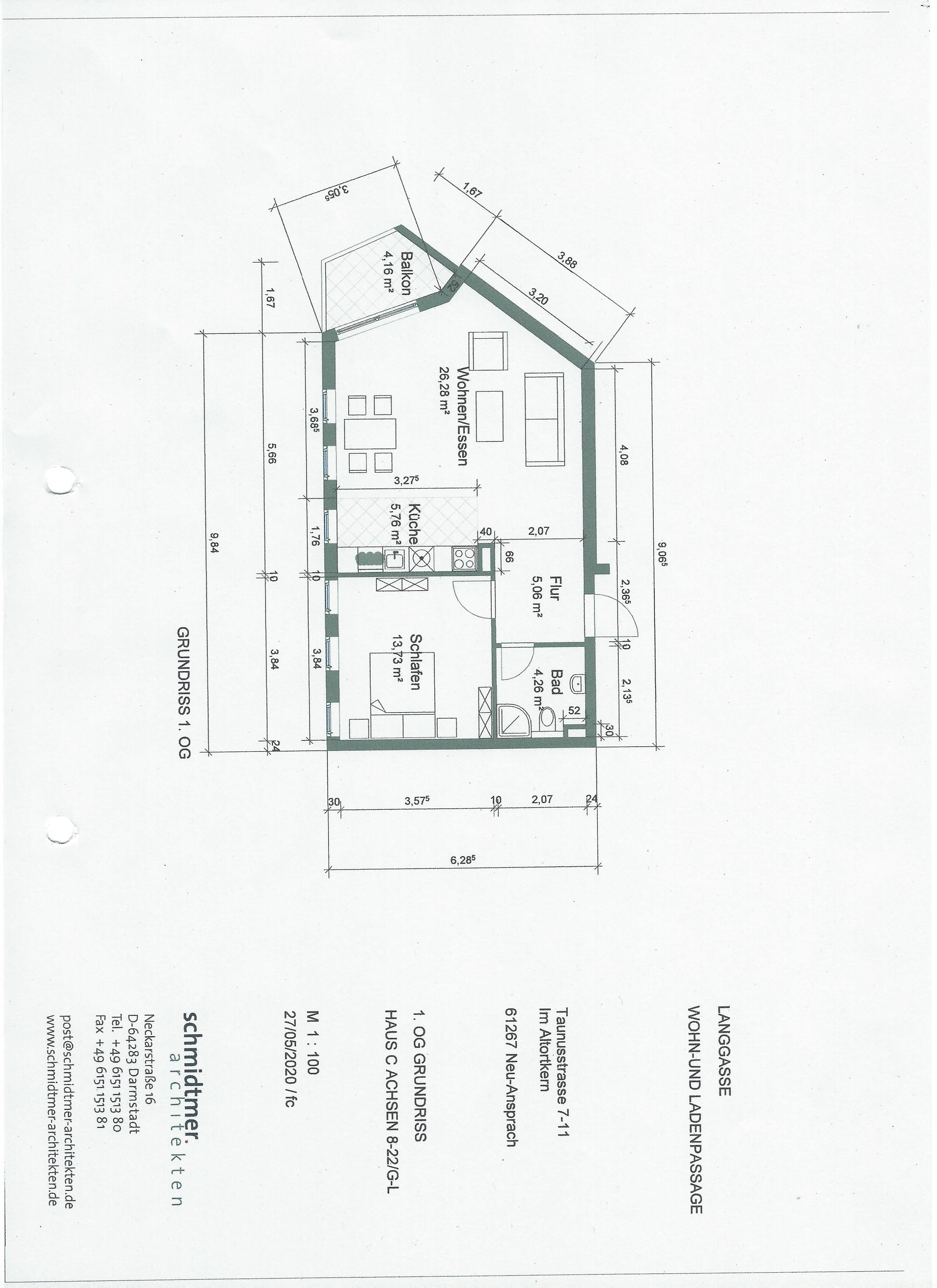 Wohnung zur Miete 695 € 2 Zimmer 57 m²<br/>Wohnfläche Anspach Neu-Anspach 61267