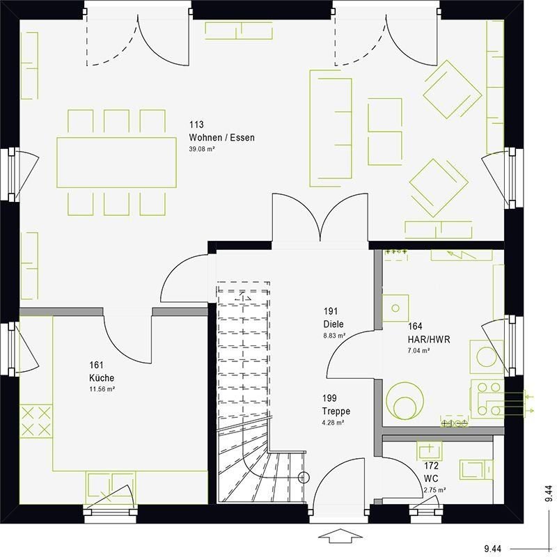 Haus zum Kauf provisionsfrei 284.000 € 4 Zimmer 142 m²<br/>Wohnfläche 520 m²<br/>Grundstück Schönfeld Dresden 01328