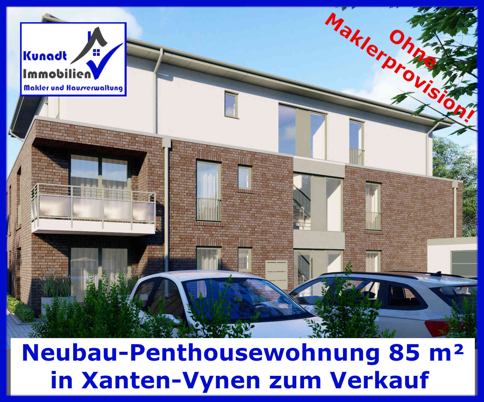 Penthouse zum Kauf provisionsfrei 323.000 € 3 Zimmer 85 m²<br/>Wohnfläche 2.<br/>Geschoss Hauptstr. 18g Vynen Xanten 46509