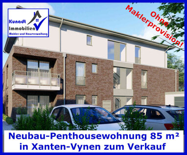 Penthouse zum Kauf provisionsfrei 323.000 € 3 Zimmer 85 m² 2. Geschoss Hauptstr. 18g Vynen Xanten 46509