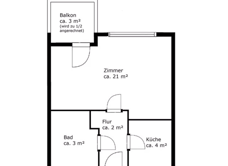 Studio zum Kauf 110.000 € 1 Zimmer 35 m² 7. Geschoss Kattenturm Bremen 28277