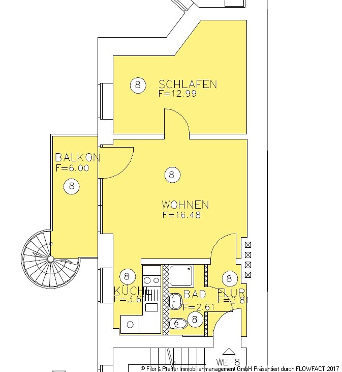 Wohnung zur Miete 307 € 2 Zimmer 01.02.2025<br/>Verfügbarkeit Immermannstrasse 34 Olvenstedter Platz Magdeburg 39108