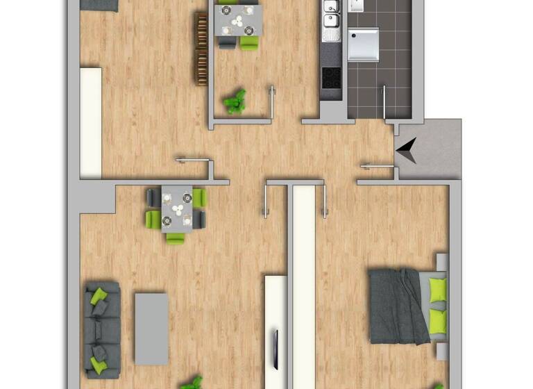 Wohnung zur Miete 336 € 3 Zimmer 59 m² 1. Geschoss frei ab sofort Harzstraße 24 Rottleberode Südharz 06536