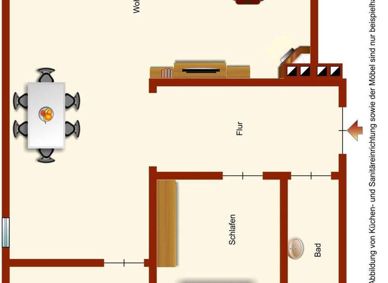 Wohnung zur Miete 500 € 2 Zimmer 44 m² EG Grömitz 23743