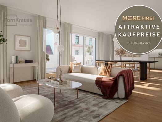 Wohnung zum Kauf - Neubau 445.900 € 2 Zimmer 45,4 m² 3. Geschoss Wien 1020